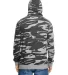 B8615 Burnside - Camo Full-Zip Hooded Sweatshirt Black Camo/ Black back view