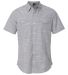 B9247 Burnside - Textured Solid Short Sleeve Shirt Black front view