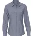 B5255 Burnside - Ladies' Long Sleeve Chambray Light Denim front view