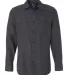 B8200 Burnside - Solid Long Sleeve Flannel Shirt  Charcoal front view