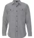 B8200 Burnside - Solid Long Sleeve Flannel Shirt  Heather Grey front view