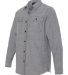 B8200 Burnside - Solid Long Sleeve Flannel Shirt  Heather Grey side view