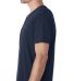 Next Level 6440 Premium Sueded V Neck T Shirts in Midnight navy side view