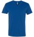 Next Level 6440 Premium Sueded V-Neck T-shirt COOL BLUE front view