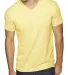 Next Level 6440 Premium Sueded V-Neck T-shirt in Banana cream front view