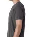 Next Level 6440 Premium Sueded V-Neck T-shirt in Heavy metal side view