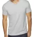 Next Level 6440 Premium Sueded V-Neck T-shirt in Light gray front view