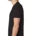 Next Level 6440 Premium Sueded V-Neck T-shirt in Black side view