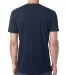 Next Level 6440 Premium Sueded V-Neck T-shirt in Midnight navy back view