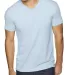 Next Level 6440 Premium Sueded V-Neck T-shirt in Light blue front view