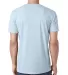 Next Level 6440 Premium Sueded V-Neck T-shirt in Light blue back view