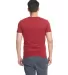 Next Level 6440 Premium Sueded V-Neck T-shirt in Cardinal back view