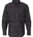 B8202 Burnside - Long Sleeve Plaid Shirt Black/ Grey front view