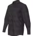 B8202 Burnside - Long Sleeve Plaid Shirt Black/ Grey side view