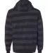 B8603 Burnside - Printed Striped Fleece Sweatshirt Black/ Charcoal back view