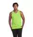 Delta Apparel 21734 Adult Tank Top in Lime front view