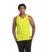 Delta Apparel 21734 Adult Tank Top in Safety green front view