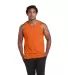 Delta Apparel 21734 Adult Tank Top in Safety orange front view