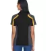 Extreme by Ash City 75119 Ladies Eperformance Stri BLK/ CMPS GOLD back view