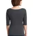 DM107L District Made® Ladies Perfect Weight® 3/4 Charcoal back view