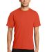 PC381 Performance Tee Blended Cotton Polyester by  Orange front view