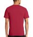 PC381 Performance Tee Blended Cotton Polyester by  Red back view