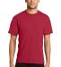 PC381 Performance Tee Blended Cotton Polyester by  Red front view