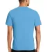 PC381 Performance Tee Blended Cotton Polyester by  in Aquatic blue back view