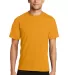 PC381 Performance Tee Blended Cotton Polyester by  in Gold front view