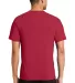 PC381 Performance Tee Blended Cotton Polyester by  in Red back view