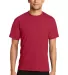 PC381 Performance Tee Blended Cotton Polyester by  in Red front view