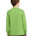 PC54YLS Port and Company Youth Long Sleeve Cotton  Lime back view