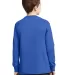 PC54YLS Port and Company Youth Long Sleeve Cotton  Royal back view