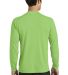 PC381LS Blended long sleeve performance tee shirt  Lime back view