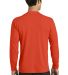 PC381LS Blended long sleeve performance tee shirt  Orange back view