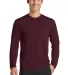 PC381LS Blended long sleeve performance tee shirt  Athletic Mar front view