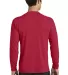 PC381LS Blended long sleeve performance tee shirt  Red back view