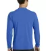 PC381LS Blended long sleeve performance tee shirt  True Royal back view