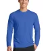 PC381LS Blended long sleeve performance tee shirt  True Royal front view