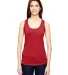 6751L Anvil Ladies' Triblend Racerback Tank in Heather red front view