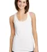 6751L Anvil Ladies' Triblend Racerback Tank in White front view