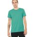 GOPINK-3001C BELLA+CANVAS Greenwich T-shirt Teal front view