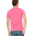 GOPINK-3001C BELLA+CANVAS Greenwich T-shirt Charity Pink back view