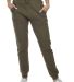 M7620 Cotton Heritage Fleece Rib Jogger Pant (disc Military Green front view
