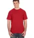Anvil 980 Lightweight T-shirt by Gildan in Heather red front view