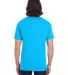 Anvil 980 Lightweight T-shirt by Gildan in Hthr carib blue back view