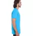 Anvil 980 Lightweight T-shirt by Gildan in Hthr carib blue side view