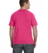 Anvil 980 Lightweight T-shirt by Gildan in Hot pink back view