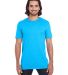 Anvil 980 Anvil Lightweight T-shirt  HTHR CARIB BLUE front view