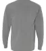 Comfort Colors Long Sleeve Pocket Tee 4410 Grey back view